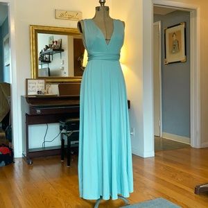 Mint infinity convertible wrap dress by Choles